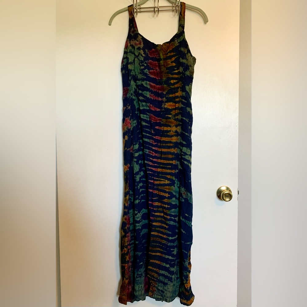 Multicolor Tie-Dye Maxi Dress